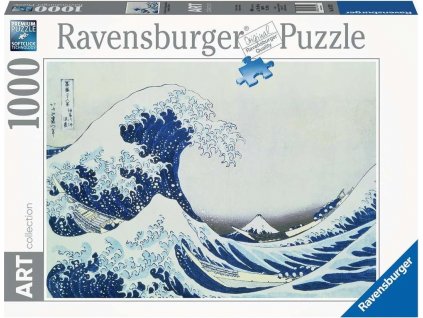 RAVENSBURGER Puzzle Art Collection: Velká vlna u pobřeží Kanagawy 1000 dílků