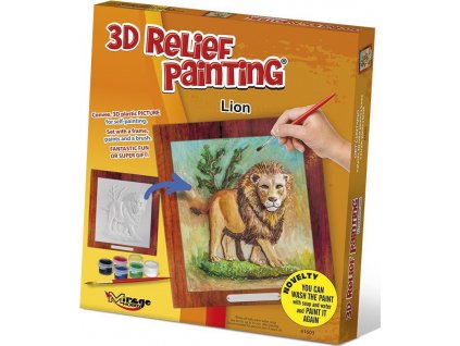 MIRAGE HOBBY Kreativní sada 3D malování Relief Painting: Tygr