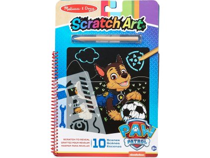 Škrabací obrázky/blok Chase Paw Patrol/Tlapková patrola 10 listů 19x28cm