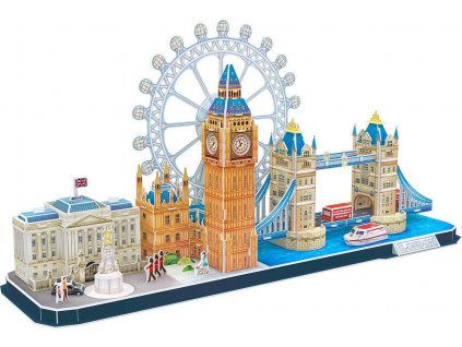 CUBICFUN 3D puzzle CityLine panorama: Londýn 107 dílků