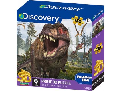 PRIME 3D Puzzle Discovery: Tyrannosaurus Rex 3D 150 dílků