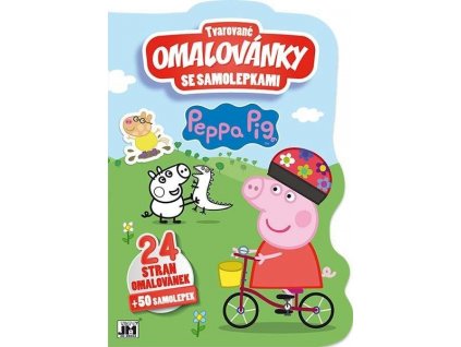 JIRI MODELS Tvarované omalovánky Prasátko Peppa