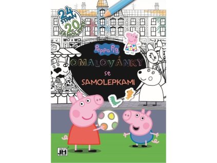 JIRI MODELS Omalovánky se samolepkami Prasátko Peppa