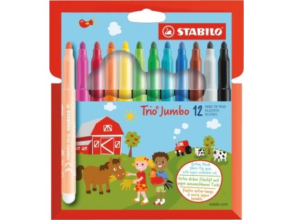 STABILO Trio Jumbo 12 fixů