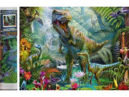 Norimpex Diamantové malování Dinosauří svět 30x40cm