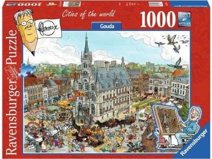 RAVENSBURGER Puzzle Města světa: Gouda 1000 dílků