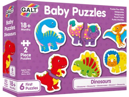 GALT Baby puzzle Dinosauři 6x2 dílky