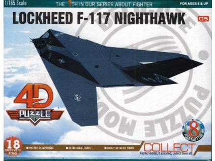 3D puzzle Vojenský letoun Lockheed F-117 Nighthawk