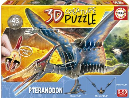 EDUCA 3D puzzle Pteranodon 43 dílků