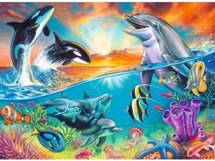 RAVENSBURGER Puzzle Život v oceánu XXL 200 dílků