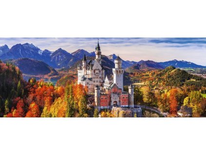 RAVENSBURGER Panoramatické puzzle Zámek Neuschwanstein 1000 dílků