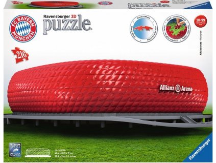 RAVENSBURGER 3D puzzle Allianz Arena, Mnichov 216 dílků