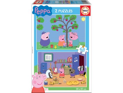 EDUCA Puzzle Prasátko Peppa 2x48 dílků