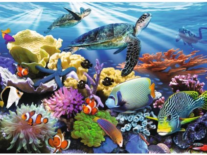 RAVENSBURGER Puzzle Život v oceánu XXL 200 dílků