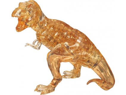 HCM KINZEL 3D Crystal puzzle Tyranosaurus žlutý 49 dílků