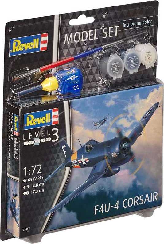 REVELL ModelSet letadlo 63955 - F4U-4 Corsair (1:72)