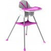 DOLONI Jídelní židlička bílo-fialová
