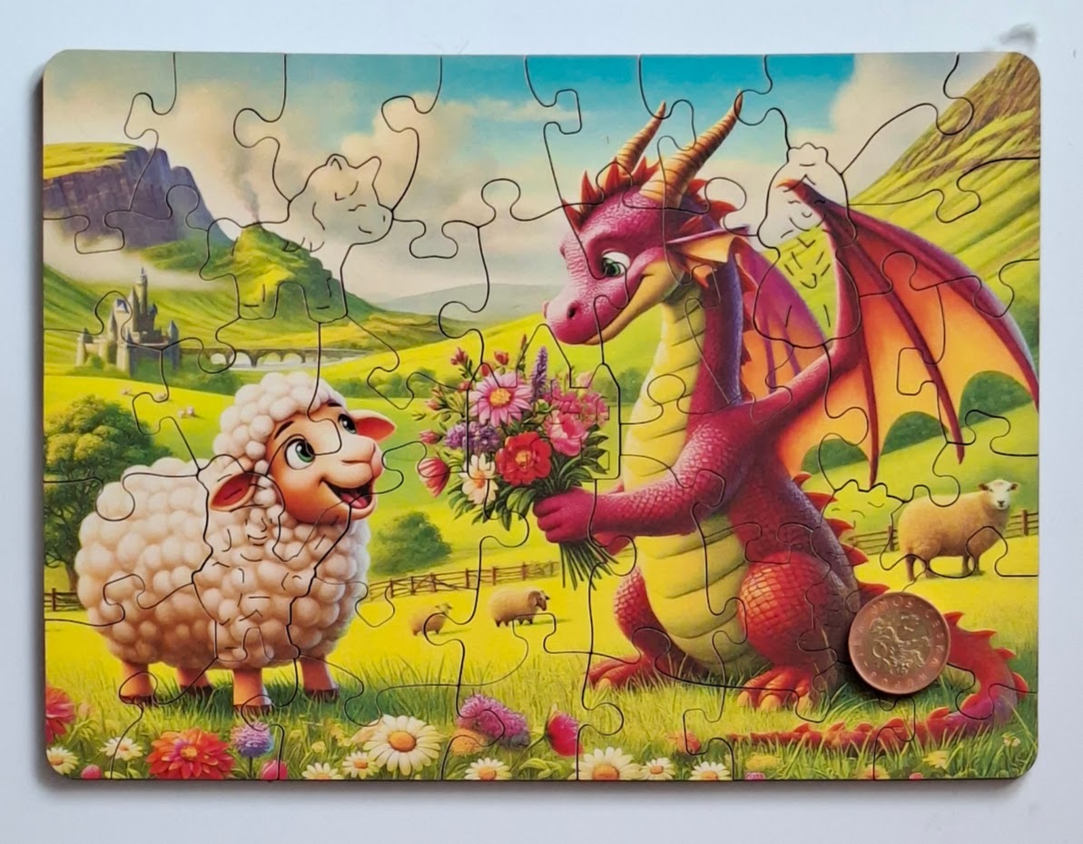 Vlastní foto dřevěné puzzle Wooden City Kytice pro kamaráda 40 dílků