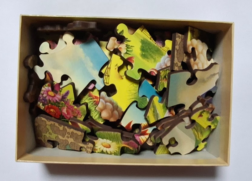 Vlastní foto dílky dřevěné puzzle Wooden city