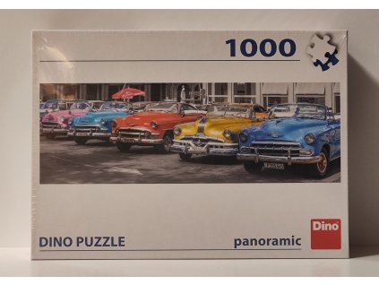 DINO Panoramatické puzzle Sraz bouráků 1000 dílků