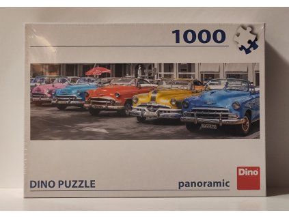 DINO Puzzle Sraz bouráků 1000 dílků panoramatický formát