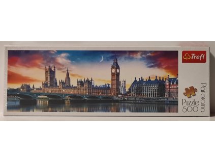 TREFL Panoramatické puzzle Big Ben a Westminsterský palác, Londýn 500 dílků