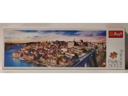 TREFL Panoramatické puzzle Porto, Portugalsko 500 dílků