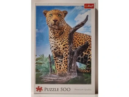 TREFL Puzzle Divoký levhart 500 dílků