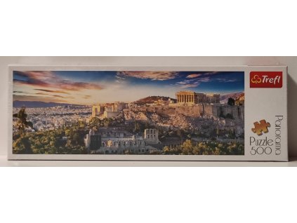 TREFL Panoramatické puzzle Akropolis, Athény 500 dílků