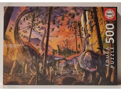 EDUCA Puzzle Zvědavý dino 500 dílků