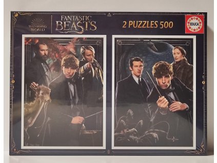 EDUCA Puzzle Fantastická zvířata 2x500 dílků