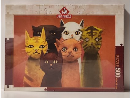 ART PUZZLE Puzzle Kočičí tým 500 dílků