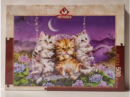 ART PUZZLE Puzzle Koťátka na houpačce 500 dílků