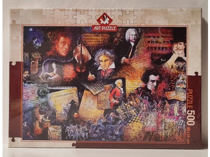 ART PUZZLE Puzzle Významní skladatelé 500 dílků