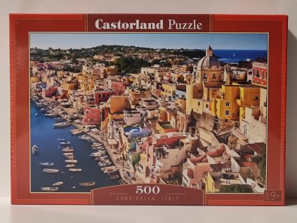 CASTORLAND Puzzle Přístav Corricella, Itálie 500 dílků