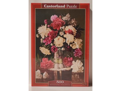 CASTORLAND Puzzle Nádherné pivoňky 500 dílků