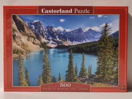 CASTORLAND Puzzle Jaro u jezera Moraine, Kanada 500 dílků