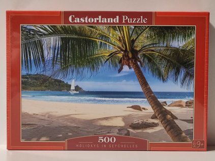 CASTORLAND Puzzle Dovolená na Seychelách 500 dílků