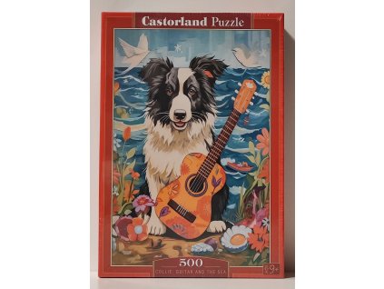 CASTORLAND Puzzle Kolie, kytara a moře 500 dílků