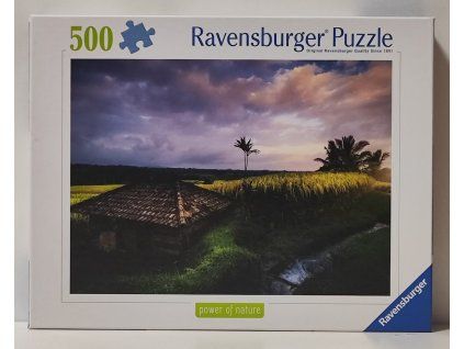 RAVENSBURGER Puzzle Rýžová pole na Bali 500 dílků