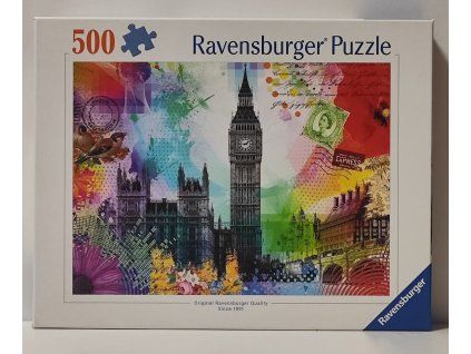 RAVENSBURGER Puzzle Pohlednice z Londýna 500 dílků