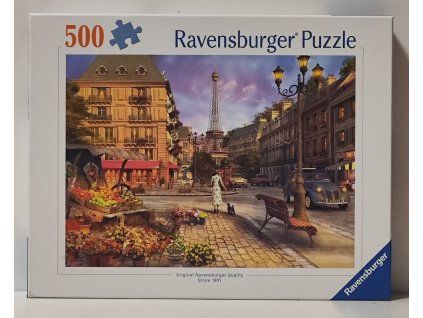 RAVENSBURGER Puzzle Procházka Paříží 500 dílků