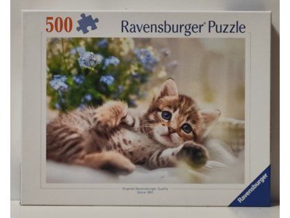 RAVENSBURGER Puzzle Mazlivé koťátko 500 dílků