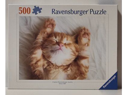 Puzzle Ravensburger 500 dílků Spící chlupáček