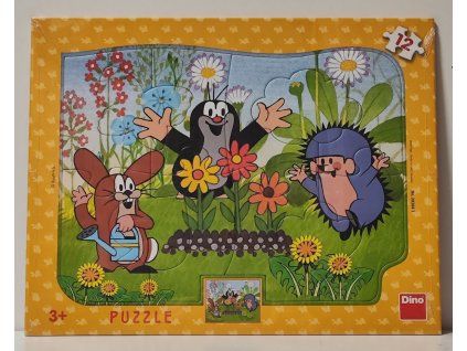 DINO Puzzle Krtek zahradníkem 12 dílků