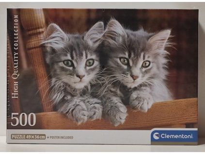 CLEMENTONI Puzzle Koťata 500 dílků