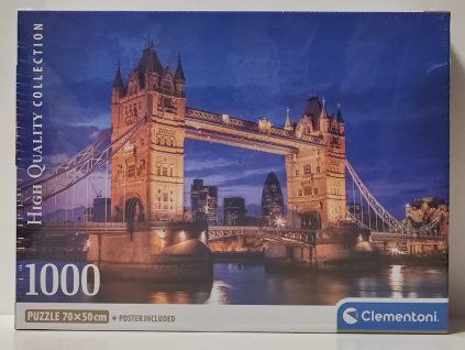 CLEMENTONI Puzzle Tower Bridge v noci 1000 dílků