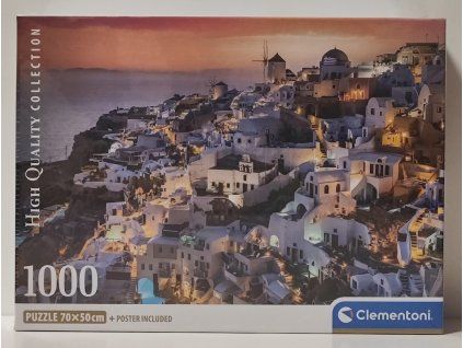 CLEMENTONI Puzzle Odstíny Santorini 1000 dílků