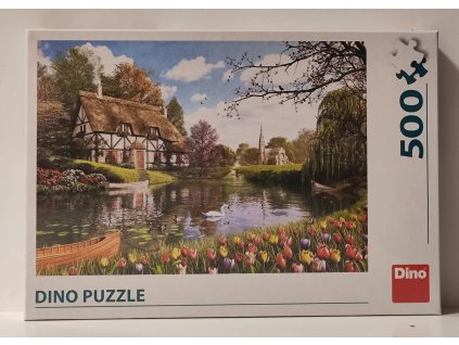 DINO Puzzle Chata u vody 500 dílků