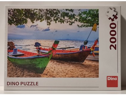 DINO Puzzle Rybářské loďky 2000 dílků